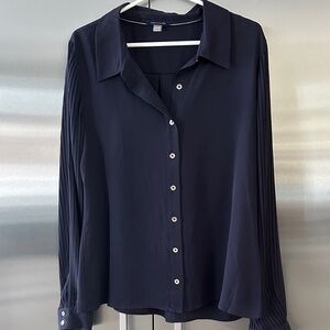 Tommy Hilfiger Navy Blue Button Down Shirt